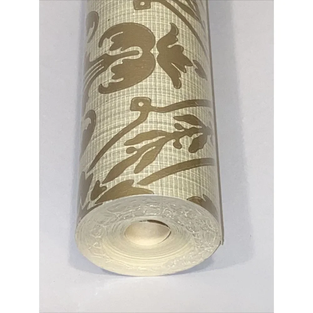 Cole & Son Finsbury Collection Caversham Grey Green Gold Vinyl Wallpaper Luxury